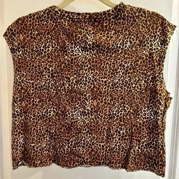 Victoria’s Secret PINK Leopard Print Sleeveless Crop Top Women’s Size XS - Picture 2 of 6